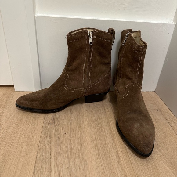 Brown Suede Booties - Picture 5 of 6